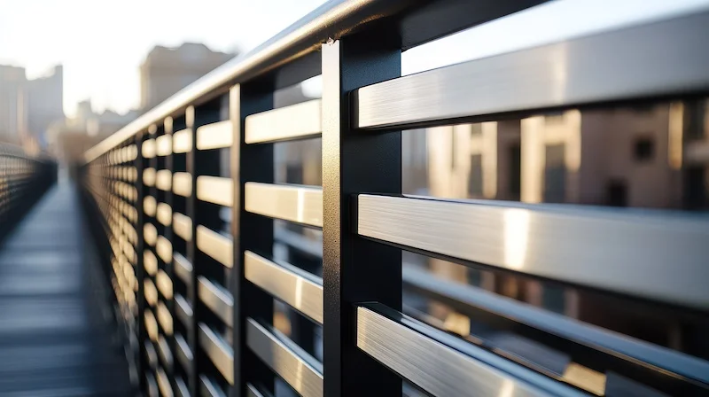 Modern architectural metal railing Sydney 2025 trends - geometric design contemporary metalwork fabrication Northern Beaches