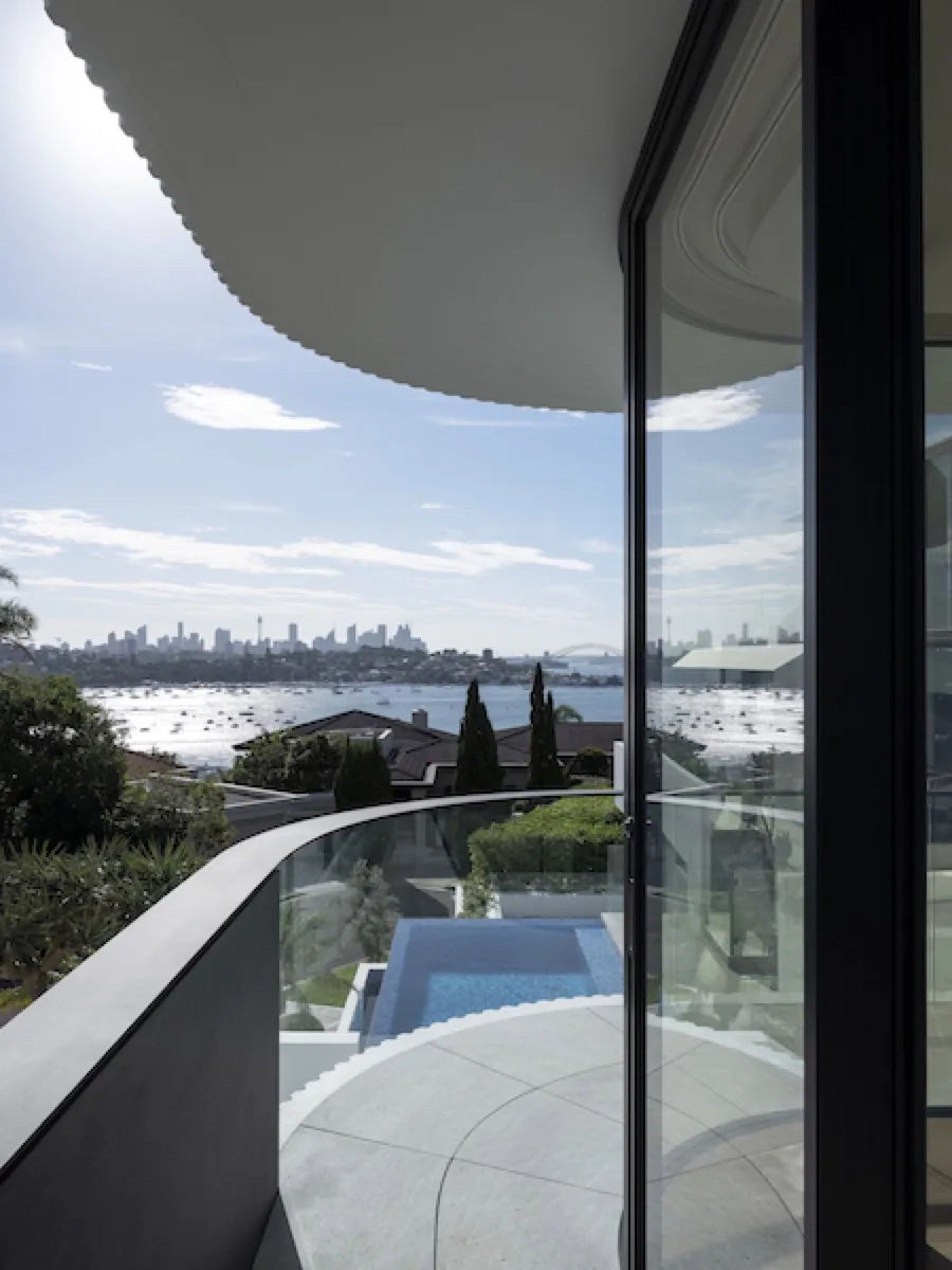 Rose Bay external steel and glass balustrade system for harbourside residential property - premium Eastern Suburbs metalwork by A&E Metal Craft Sydney